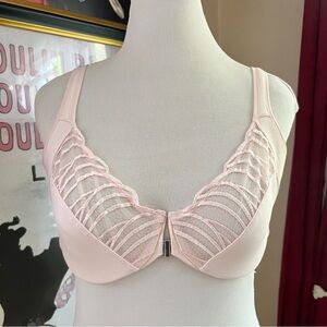 Paramour Soft Pink (Pink Dogwood) Front Close Minimizer Bra 115071 SZ 36DD